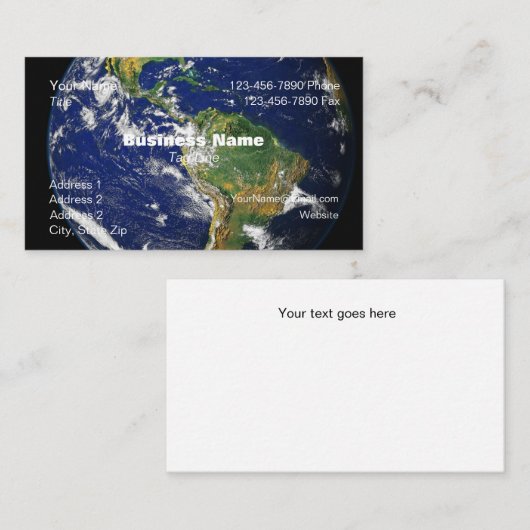 Visitekaartje World Uitzicht - HAMbyWG (Voorkant / Achterkant)