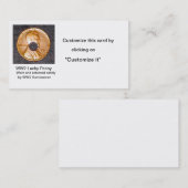 Visitekaartje/WW2 Lucky Penny Visitekaartje (Voorkant / Achterkant)