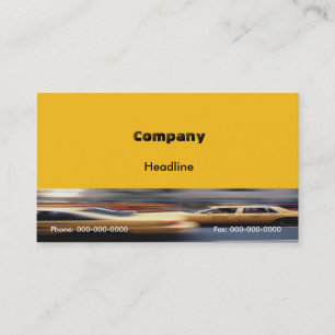Visitekaartje Yellow Cabs