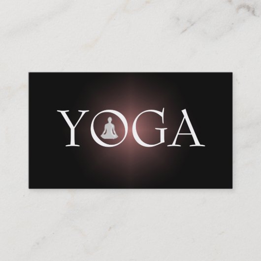 VISITEKAARTJE YOGA-instructeur (Voorkant)