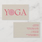 VISITEKAARTJE YOGA-instructeur (Voorkant / Achterkant)