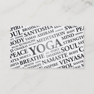 VISITEKAARTJE YOGA-instructeur - Yoga Words