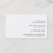 VISITEKAARTJE YOGA-instructeur - Yoga Words (Achterkant)