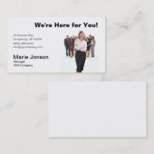 visitekaartje "Zakelijke mensen" (Voorkant / Achterkant)