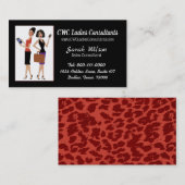 visitekaartje "Zakelijke vrouwen" (Voorkant / Achterkant)