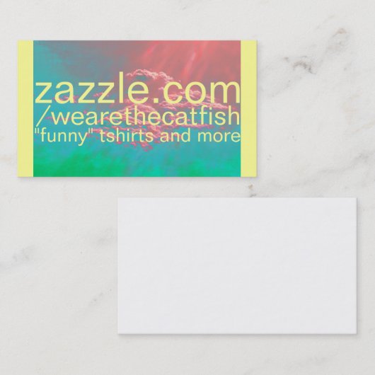 visitekaartje zazzle store (Voorkant / Achterkant)