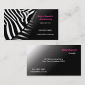 Visitekaartje Zebra Pattern (Voorkant / Achterkant)