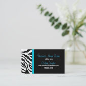 Visitekaartje Zebra Print (Staand voorkant)