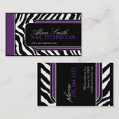 Visitekaartje Zebra Print (Voorkant / Achterkant)