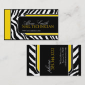 Visitekaartje Zebra Print (Voorkant / Achterkant)