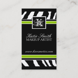 Visitekaartje Zebra Print