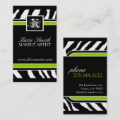 Visitekaartje Zebra Print (Voorkant / Achterkant)