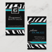 Visitekaartje Zebra Print (Voorkant / Achterkant)