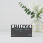 Visitekaartje Zebra Print (Staand voorkant)