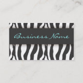 Visitekaartje Zebra Print (Achterkant)