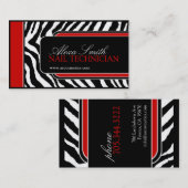 Visitekaartje Zebra Print (Voorkant / Achterkant)