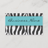 Visitekaartje Zebra Print (Achterkant)