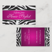 Visitekaartje Zebra Print Cosmetology (Voorkant / Achterkant)