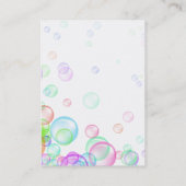 Visitekaartje zeepbellen (Achterkant)