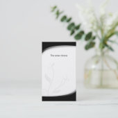 Visitekaartje ziekteverzekering zwart wit (Staand voorkant)