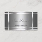 Visitekaartje Zilver Abstract (Voorkant)