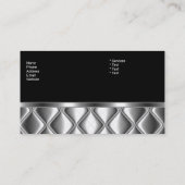 Visitekaartje Zilveren Tegel Trim Diamond Dolfijn (Achterkant)