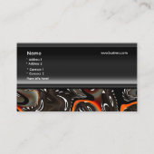 Visitekaartje Zizzago Africa Abstract Oranje (Achterkant)