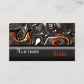 Visitekaartje Zizzago Africa Abstract Oranje (Voorkant)