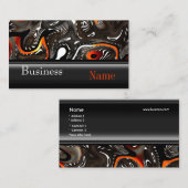 Visitekaartje Zizzago Afrika Abstract Sinaasappel (Voorkant / Achterkant)