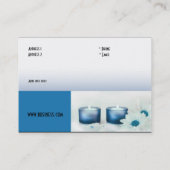 Visitekaartje Zizzago Beauty Salon Spa Blauw (Achterkant)