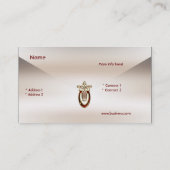 Visitekaartje Zizzago Cream Silk Art Nouveau (Achterkant)