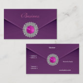 Visitekaartje Zizzago Paarse Look Afbeelding (Voorkant / Achterkant)