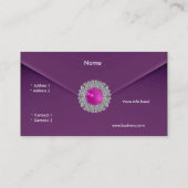 Visitekaartje Zizzago Paarse Look Afbeelding (Achterkant)