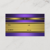 Visitekaartje Zizzago Paarse Oude Goud (Achterkant)