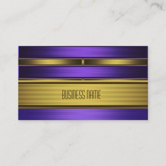 Visitekaartje Zizzago Paarse Oude Goud (Voorkant)