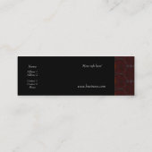 Visitekaartje Zizzago Red Brown Leather Studs (Achterkant)