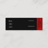 Visitekaartje Zizzago Rich Red Silk (Achterkant)