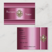 Visitekaartje Zizzago Silk Pink Pearl Jewel (Voorkant / Achterkant)
