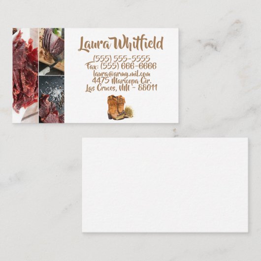 Visitekaartje Zomer Land Bruiloft Rustieke WaterC (Voorkant / Achterkant)