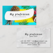 Visitekaartje zomerananas (Voorkant / Achterkant)