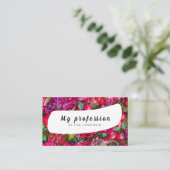 Visitekaartje zomerbloemen (Staand voorkant)