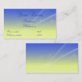 Visitekaartje zon/maan/sterren (Voorkant / Achterkant)