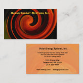 Visitekaartje zonne-energie (Voorkant / Achterkant)