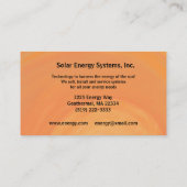 Visitekaartje zonne-energie (Achterkant)