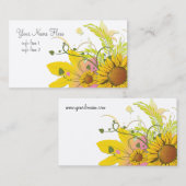 Visitekaartje zonnebloem (Voorkant / Achterkant)