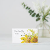 Visitekaartje zonnebloem (Staand voorkant)