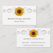 Visitekaartje zonnebloempitten (Voorkant / Achterkant)