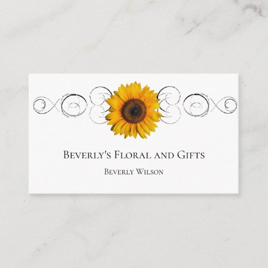 Visitekaartje zonnebloempitten (Voorkant)