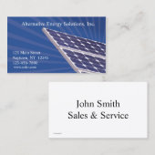 Visitekaartje zonnepanelen (Voorkant / Achterkant)