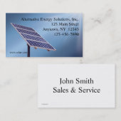Visitekaartje zonnepanelen (Voorkant / Achterkant)